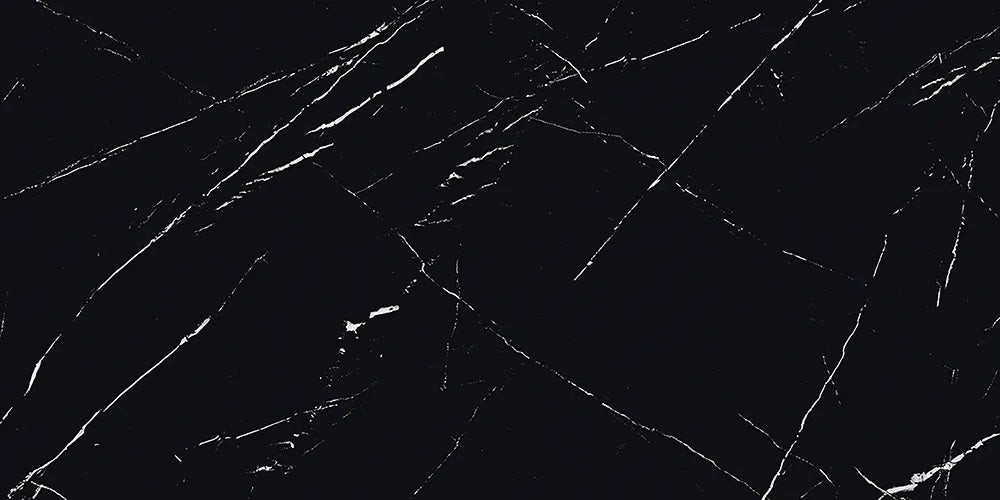 Marquina Black White Hoogglans 60x120