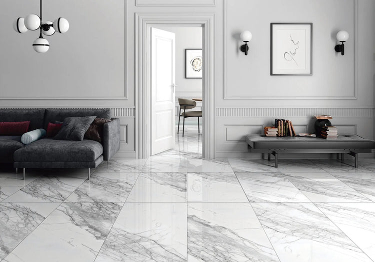 Vulcano White Black Marmerlook