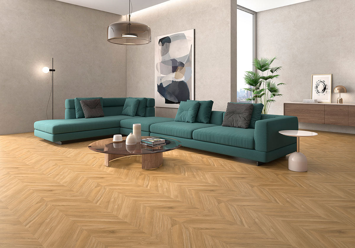 Elano Miel tegelspot antislip, ge, houtlook, mat, rechthoek, vierkant, vloertegel, wandtegel