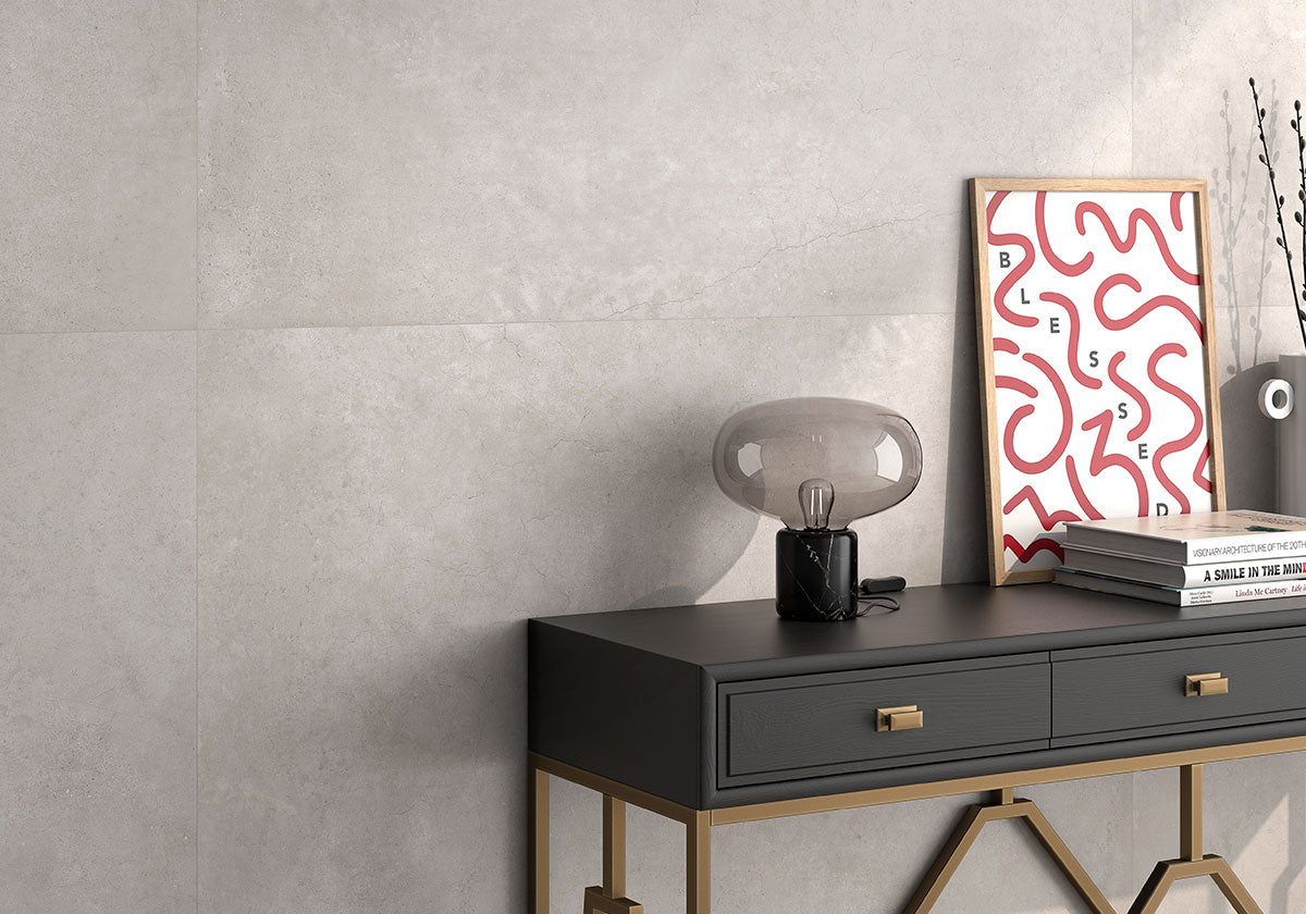 Caraby Taupe tegelspot Betonlook, mat, porselein, rechthoek, vierkant, vloertegel, wandtegel