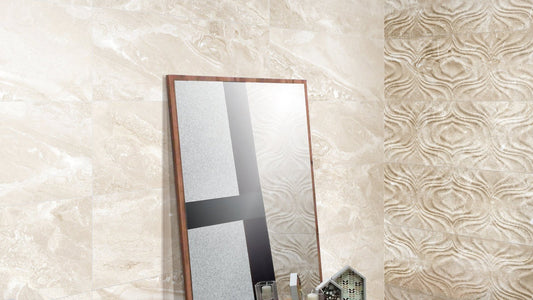 Fontana Light Brown Vison tegelspot az, decor, Luxglans, marmerlook, rechthoek, stonelook, vierkant, vloertegel, wandtegel
