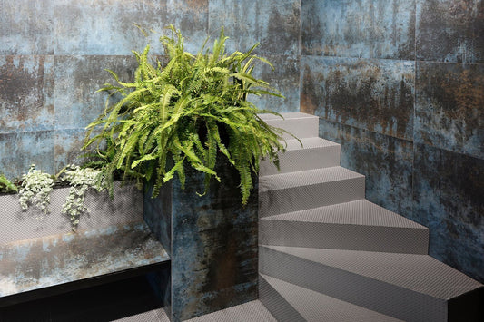 Orion Blue tegelspot az, Betonlook, blauw, glans, halfglans, Luxglans, rechthoek, special, stonelook, vierkant, Vintage, vloertegel, wandtegel